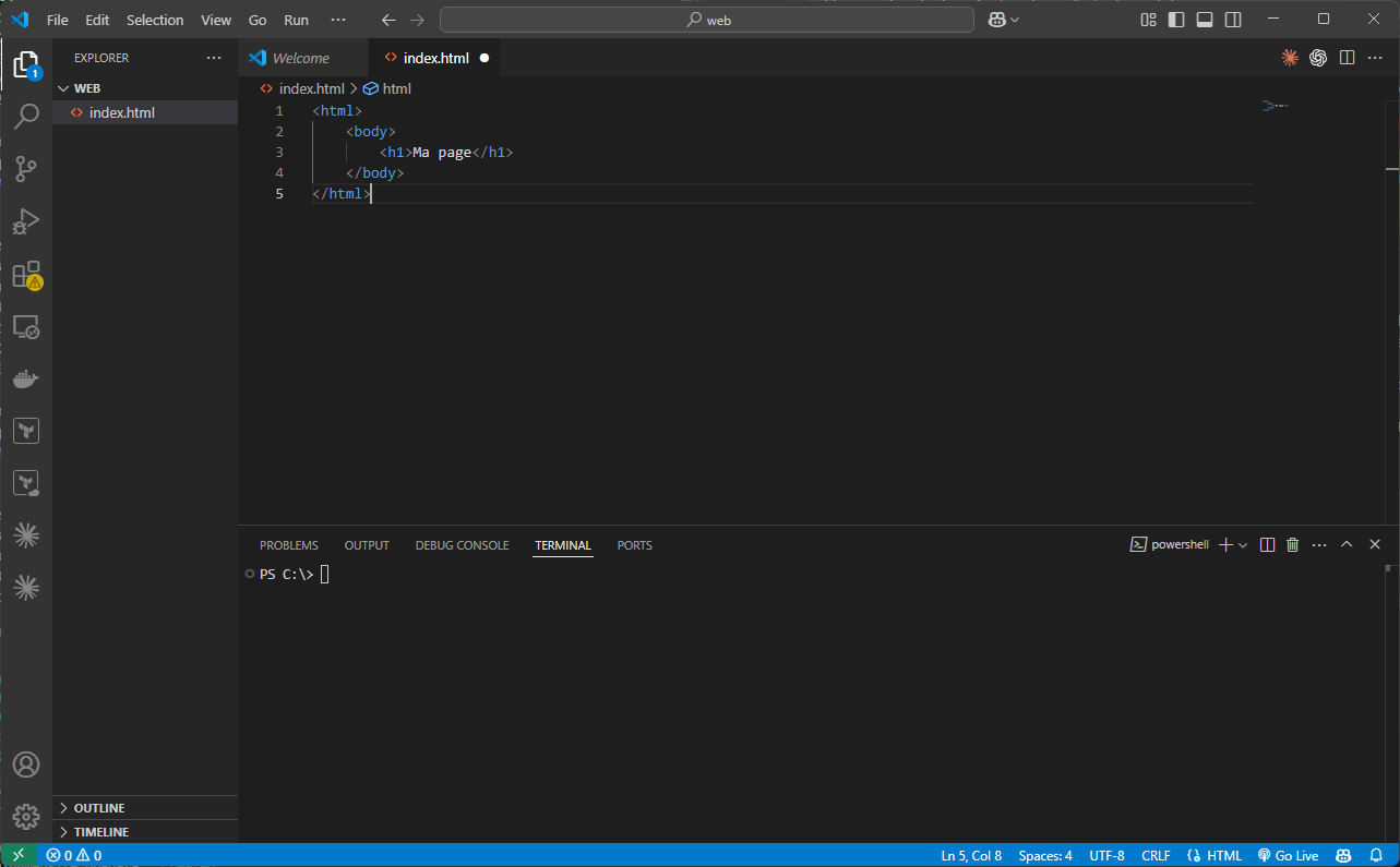 Interface Visual Studio Code